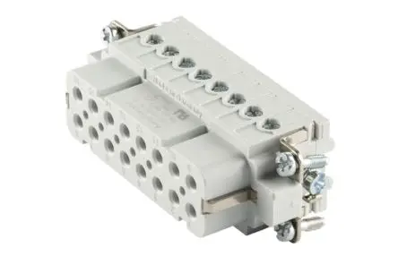 Produktfoto 1 von Amphenol Industrial Heavy Mate C146 Industrie-Steckverbinder Kontakteinsatz Buchse, 16-polig 16A, Kabel, Buchseneinsatz