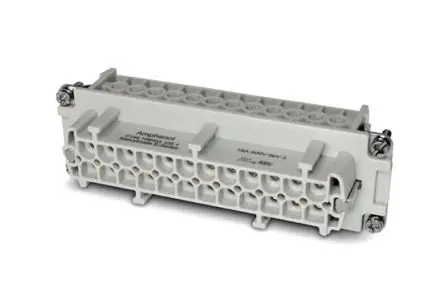 Produktfoto 1 von Amphenol Industrial Heavy Mate C146 Industrie-Steckverbinder Kontakteinsatz Buchse, 24-polig 16A, Kabel, Buchseneinsatz