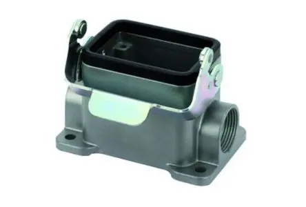 Produktfoto 1 von Amphenol Industrial C146 Gehäuse für robusten Stromversorgungsstecker 1 Hebel 1, Kabel E6 Gehäuse, IP65