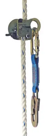 Produktfoto 1 von Tractel Stahl-Gelb-Zink, Typ Seilhalterung, Typ Fallschutz mit Gleitfunktion, 150 kg, ø Seil 14 mm