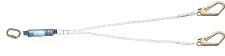 Produktfoto 1 von Tractel Karabiner Schraubbefestigung Fallschutz Trageschlaufe Zweifach, Gew.Bel. 150 kg, 2 m