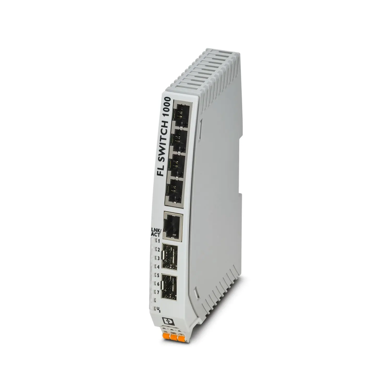 Produktfoto 1 von Phoenix Contact Ethernet-Switch 7-Port Unmanaged 92.4 x 22.5 x 140.4mm