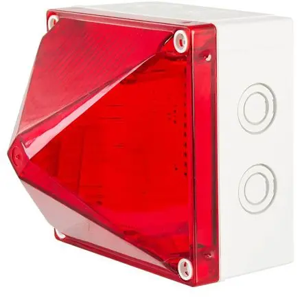 Produktfoto 1 von Moflash LED701 LED Filament/Warnsummer, Dauer LED-Signalleuchte 230V Rot Oberfläche x 125 mm IP66, IP67