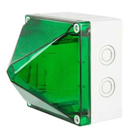 Produktfoto 1 von Moflash LED701 LED Filament/Warnsummer, Dauer LED-Signalleuchte 230V Grün Oberfläche x 125 mm IP67, IP66