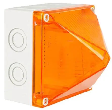 Moflash LED701 LED Filament/Warnsummer, Dauer LED-Signalleuchte 230V Gelb Oberfläche x 125 mm IP66, IP67