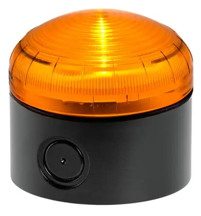 Produktfoto 1 von RS PRO LED Dauer Signalleuchte 240V ac Gelb Schraubanschlussklemme, Ø 92 mm x 83 mm IP66