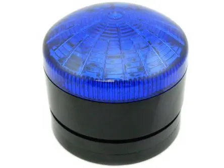 Produktfoto 1 von RS PRO STX LED Dauer, Filament/Warnsummer Signalleuchte 24V ac/dc Blau Panel, Ø 76 mm x 49 mm IP65