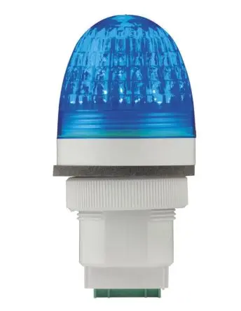 RS PRO LED Dauer Signalleuchte 24V ac/dc Blau Panel, Ø 30 mm x 48 mm IP66