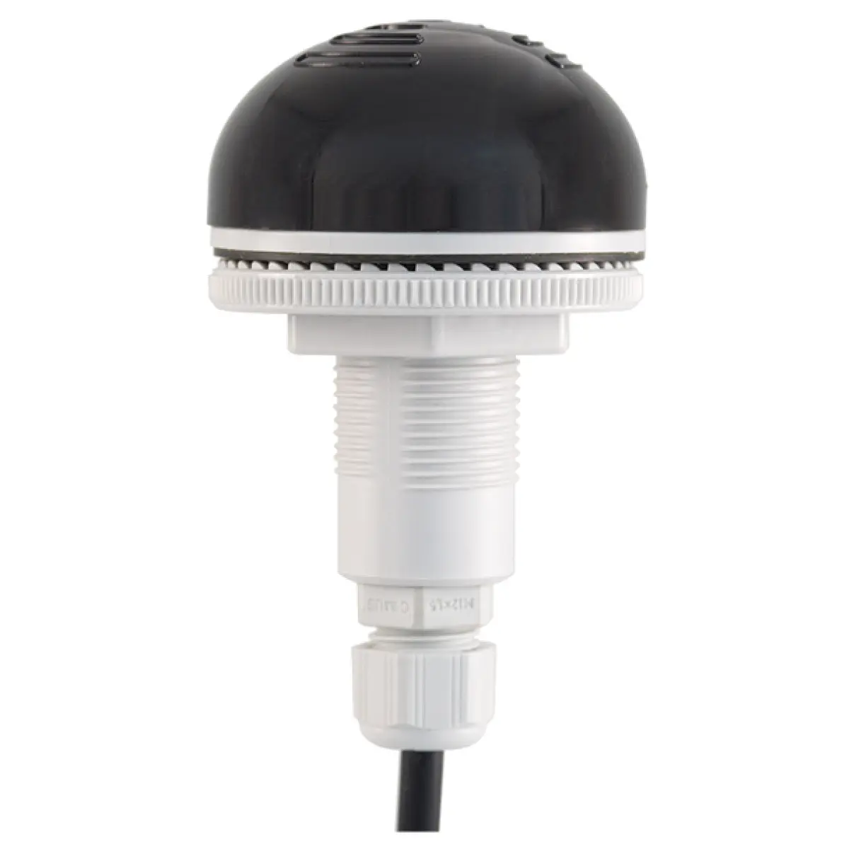 Produktfoto 1 von RS PRO Akustischer Warnmelder IP65 12 V ac/dc, 24 V ac/dc 83dB Schwarz, Blanc