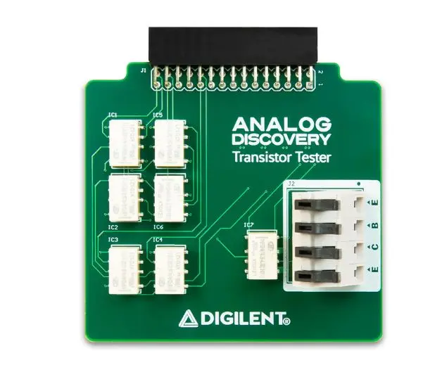 Produktfoto 1 von Digilent Transistortester-Adapter zum Einsatz mit Analoge Erkennung 2 und analoge Erkennung (Legacy)