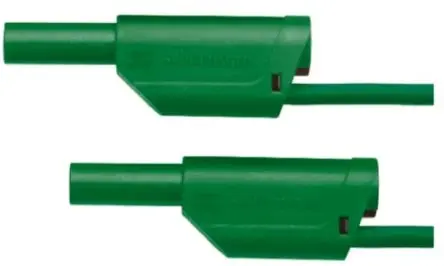 Produktfoto 1 von Schutzinger Messleitung 32A Stecker, Grün 500 mm, 1kV