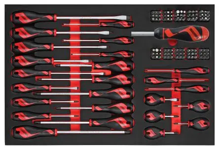 Produktfoto 1 von Teng Tools Schraubendrehersatz, 122-teilig Flach, Pozi, Sechskant, TX, Phillips, Tpx, Rob, Gr ESD-Sicherheit