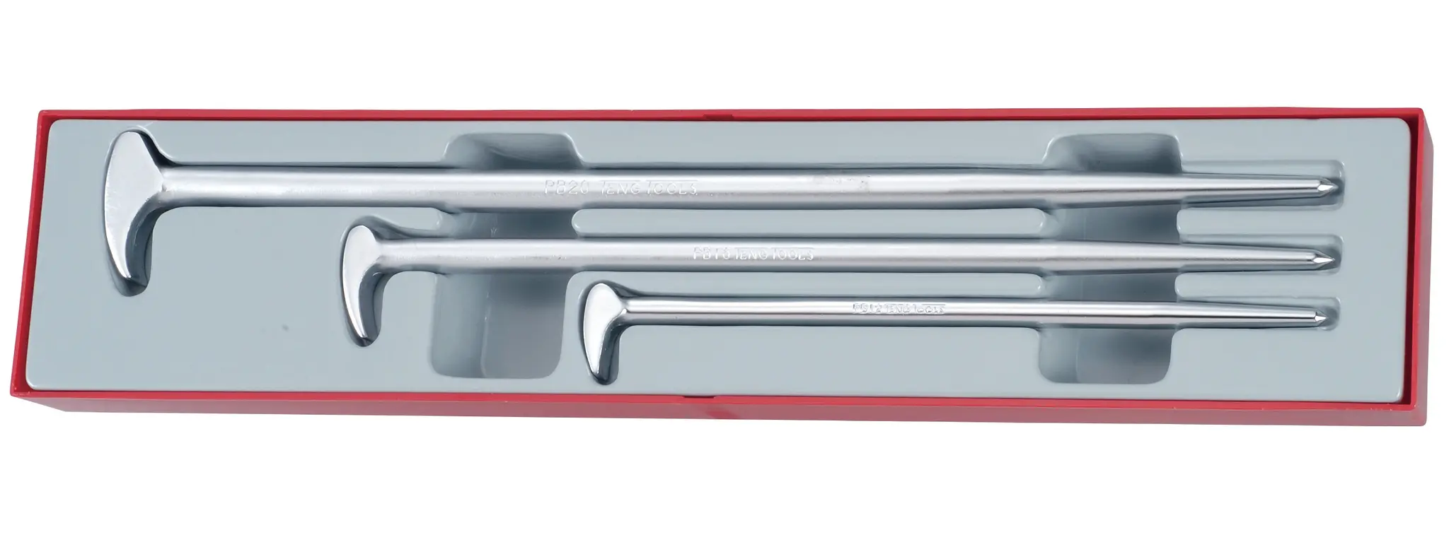 Produktfoto 1 von Teng Tools Stahl Brecheisen mit Greiferenden, Länge 300 mm, 400 mm, 500 mm