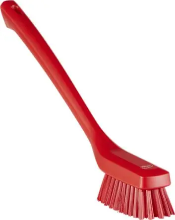 Produktfoto 1 von Vikan Scheuerbürste mit Polybutylenterephthalat-Borsten Rot, Borsten L. 46 mm
