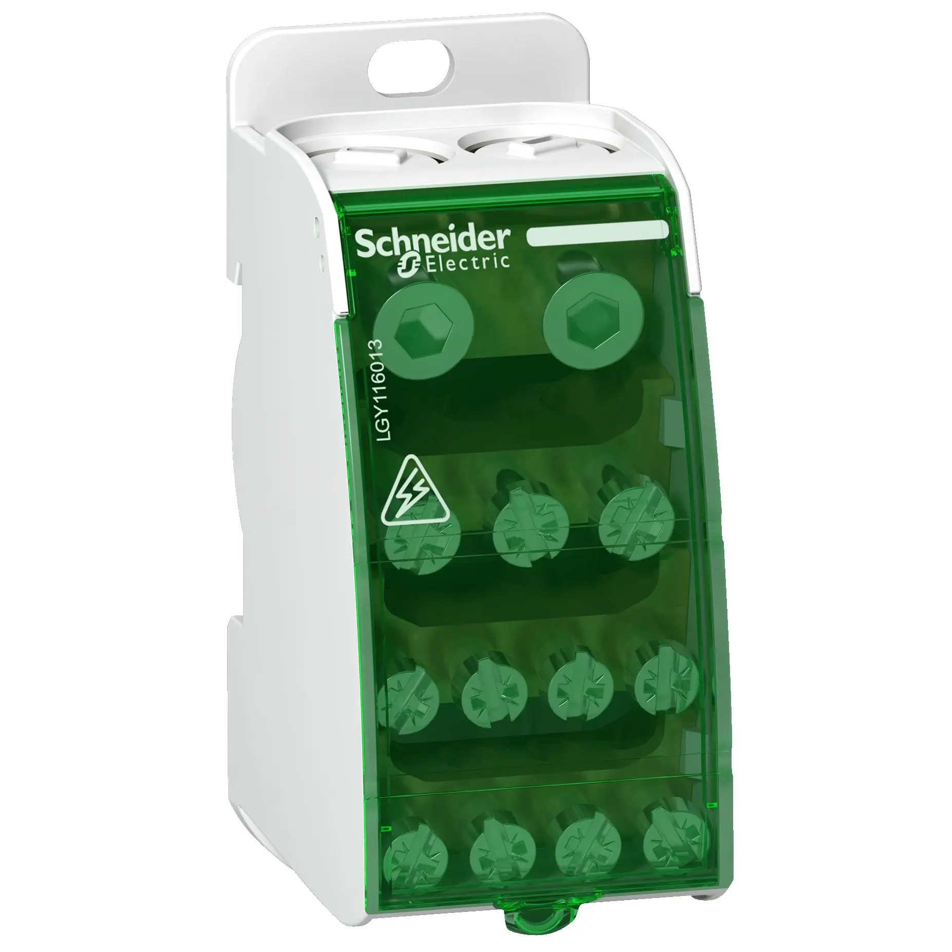 Produktfoto 1 von Schneider Electric Verteilerblock 13-polig / 230 V 160A, Kunststoff, Metall Weiß