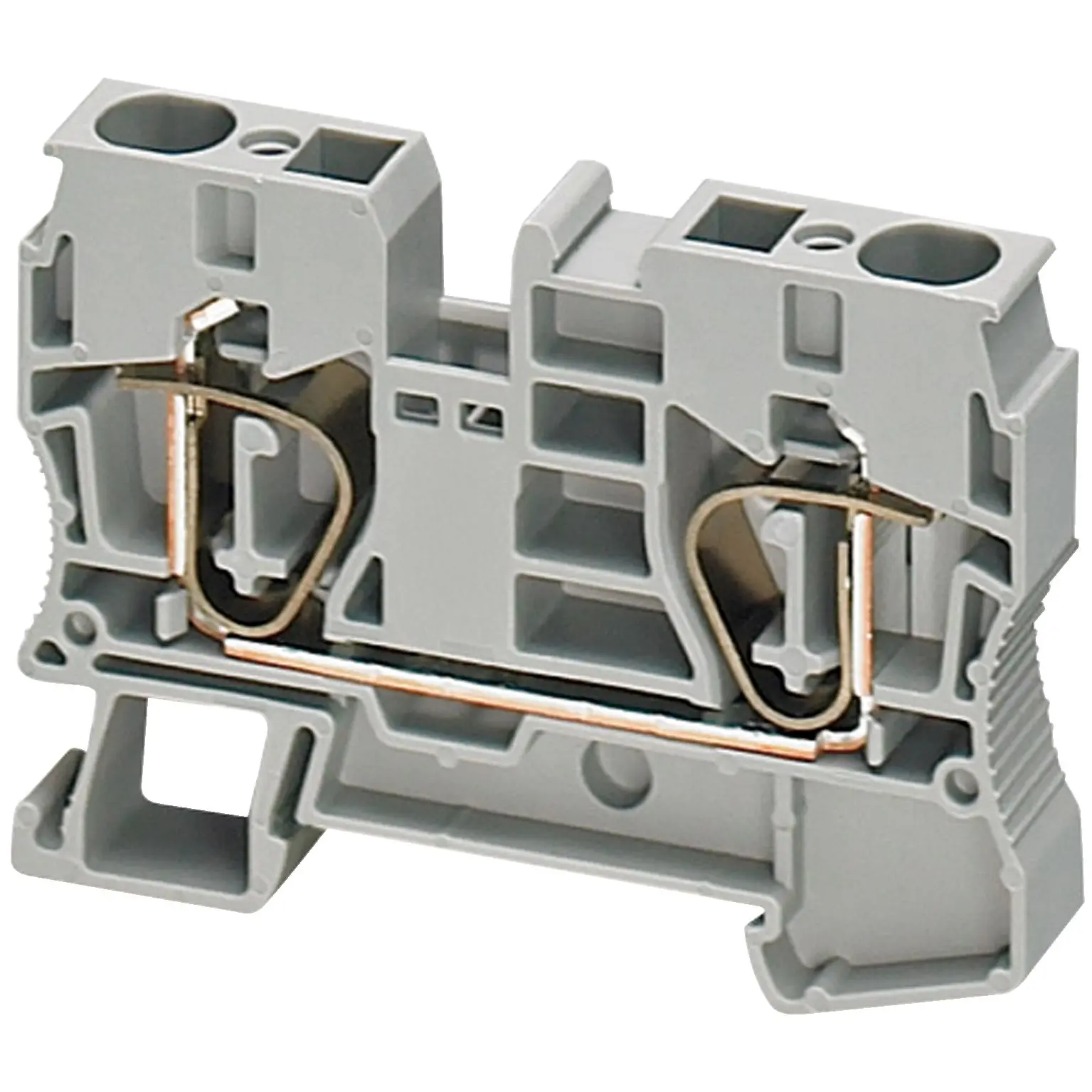 Produktfoto 1 von Schneider Electric TRR Anschlussklemmenblock für Durchkontaktierung 1 Grau, 10 mm², 800 V Federanschlussklemme ATEX