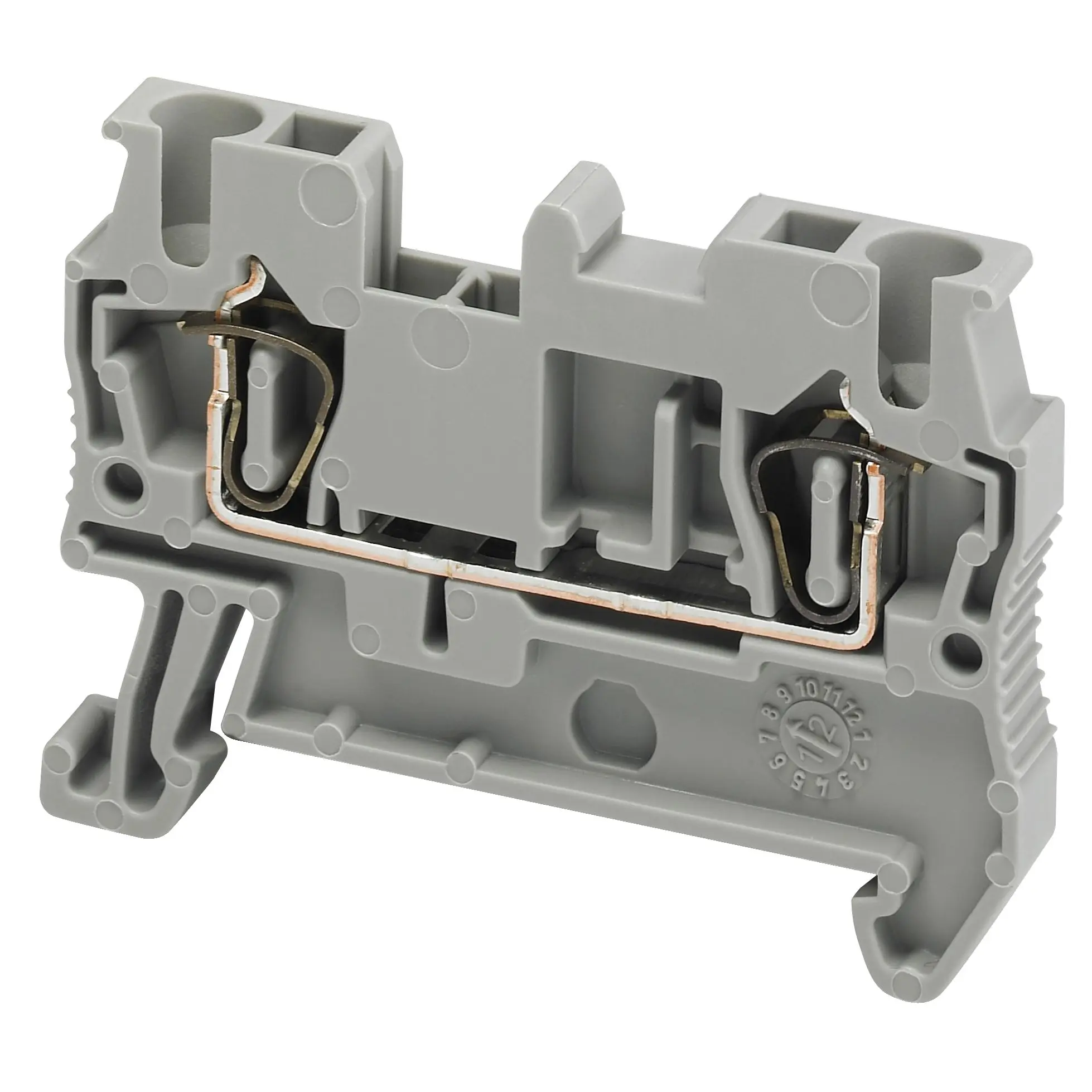 Produktfoto 1 von Schneider Electric TRR Anschlussklemmenblock für Durchkontaktierung 1 Grau, 2.5 mm², 800 V Feder ATEX