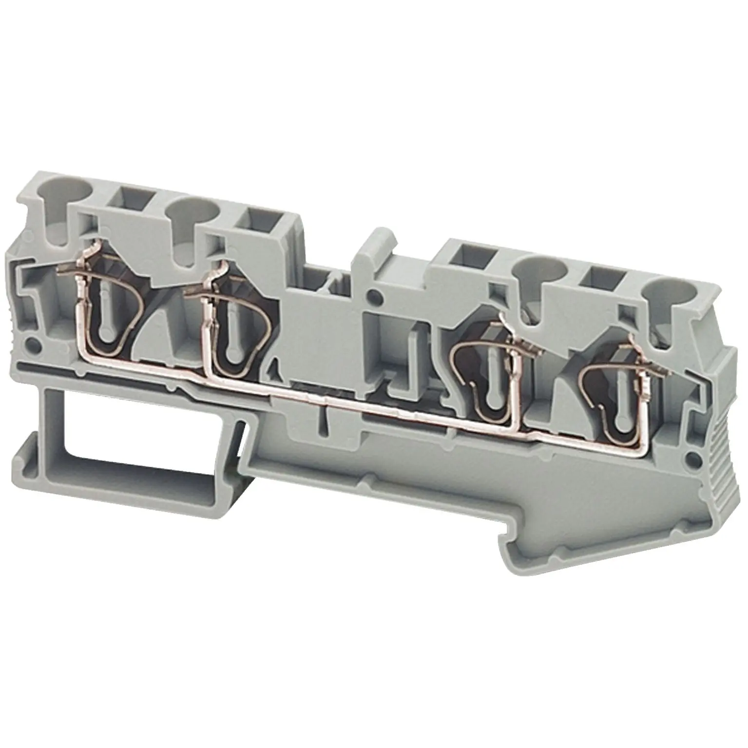 Produktfoto 1 von Schneider Electric TRR Anschlussklemmenblock für Durchkontaktierung 1 Grau, 4 mm², 800 A Feder ATEX