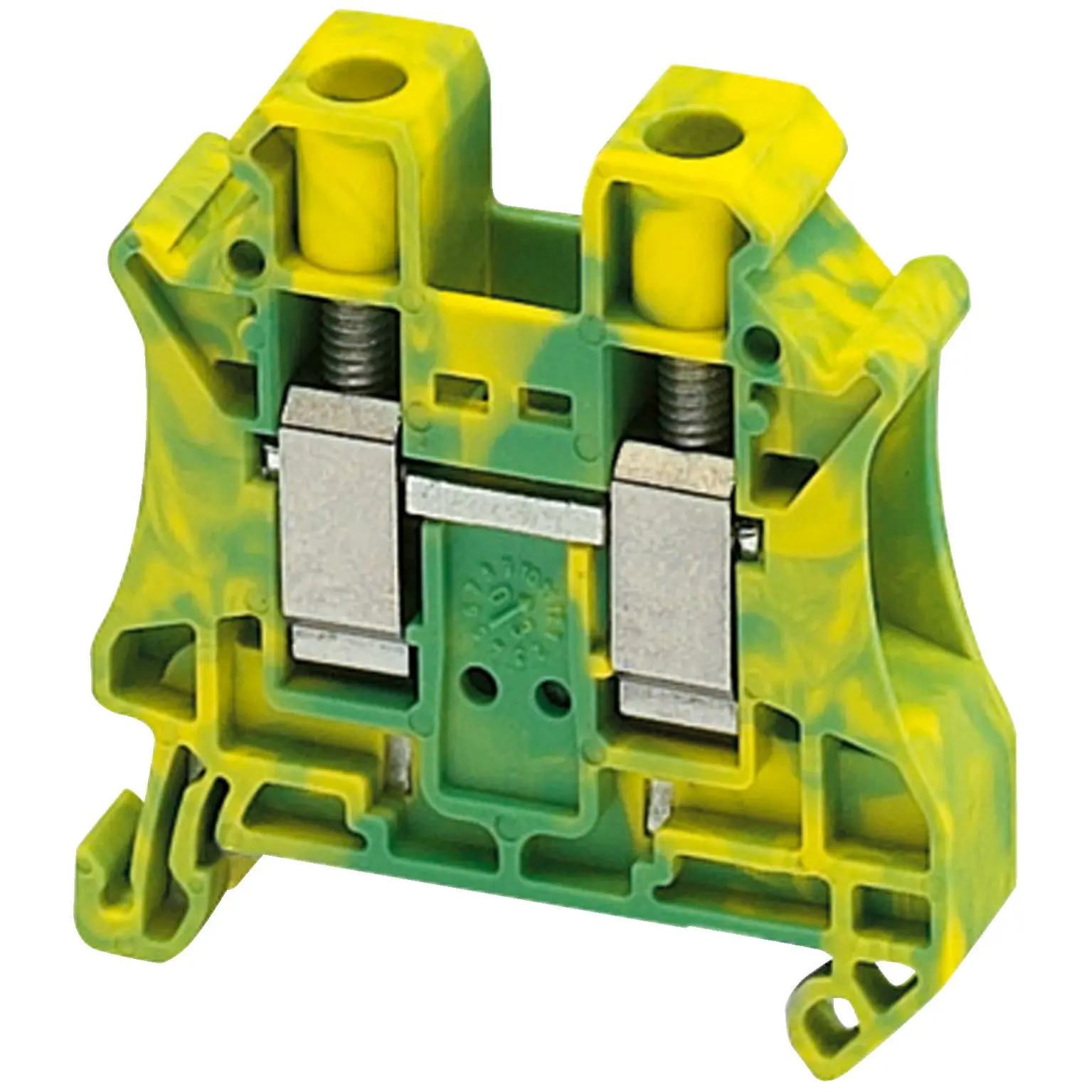 Produktfoto 1 von Schneider Electric Schutzleiterklemme, DIN-Hutschiene, 2-polig, 10 mm² Schraubbefestigung, Grün, Gelb Polyamid 66 ATEX
