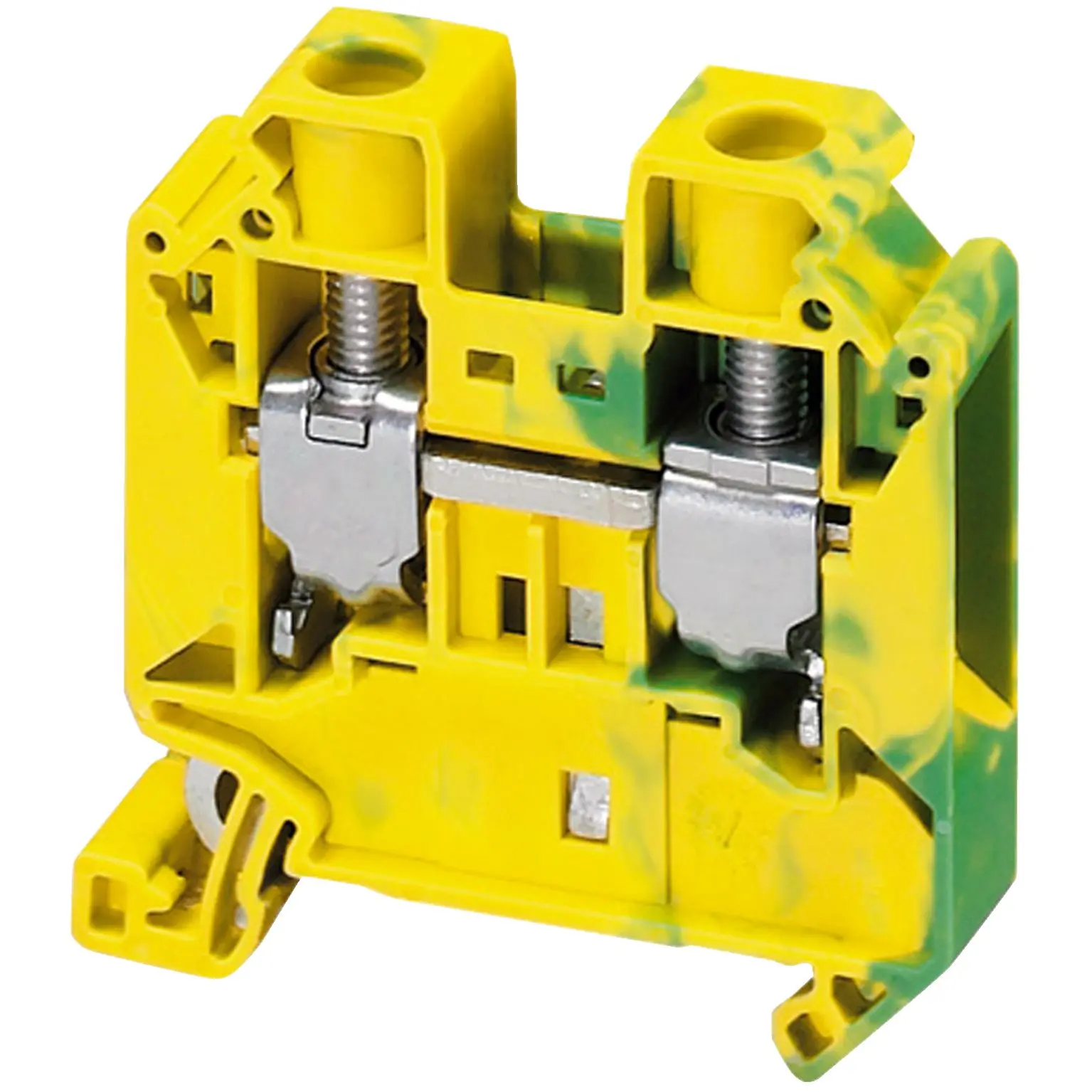 Produktfoto 1 von Schneider Electric Schutzleiterklemme, Schutzleiter, 2-polig, 16 mm² Schraubbefestigung, Grün, Gelb Polyamid 66 ATEX