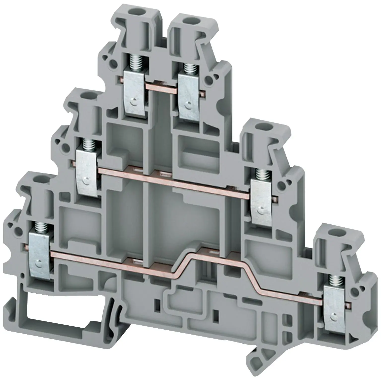 Produktfoto 1 von Schneider Electric TRV Anschlussklemmenblock DIN-Schiene 3 Grau, 2.5 mm², 500 V Schraubbefestigung