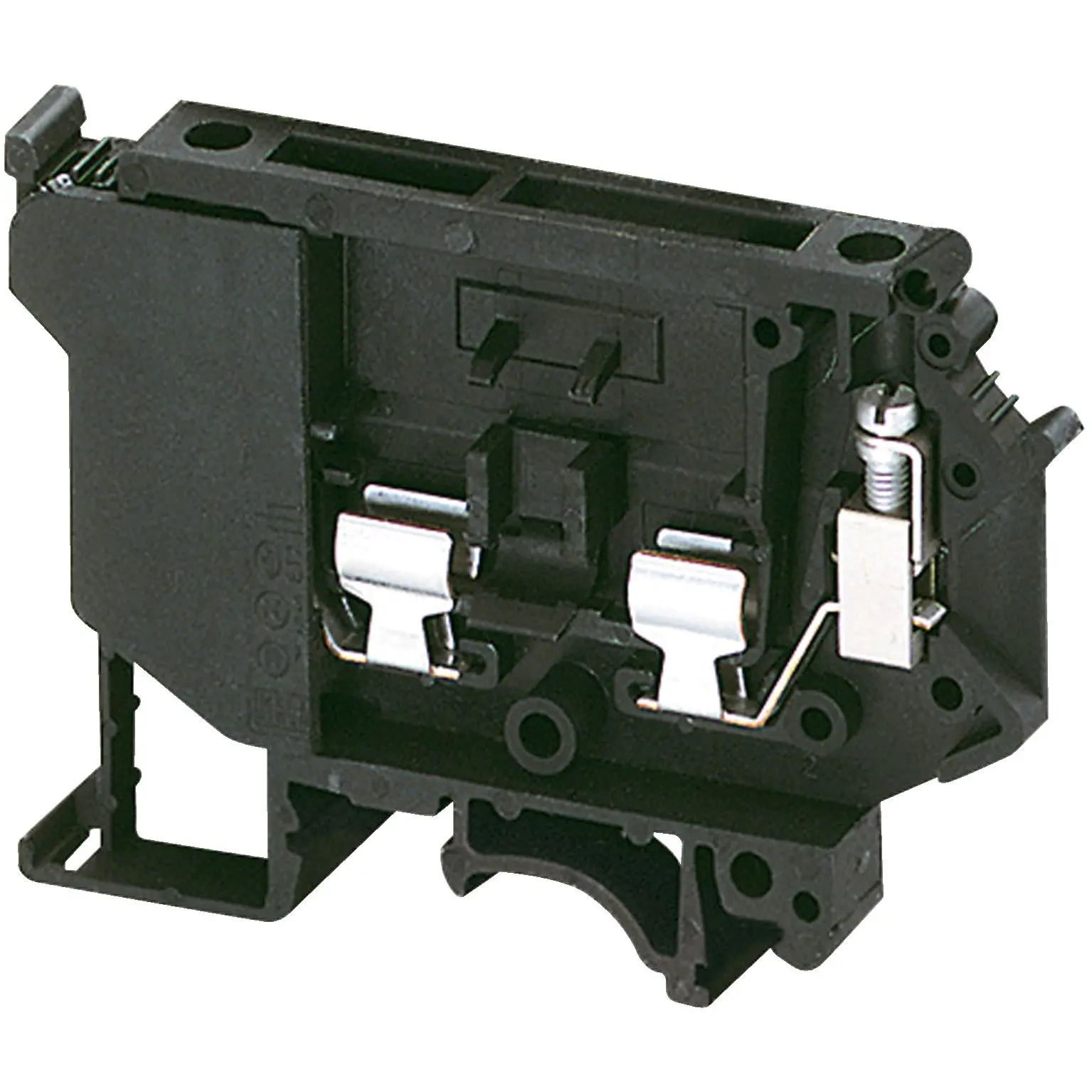 Produktfoto 1 von Schneider Electric TRV Reihenklemme mit Sicherungshalter 1 Schwarz, 4 mm², 500 V Schraubbefestigung Abgesichert