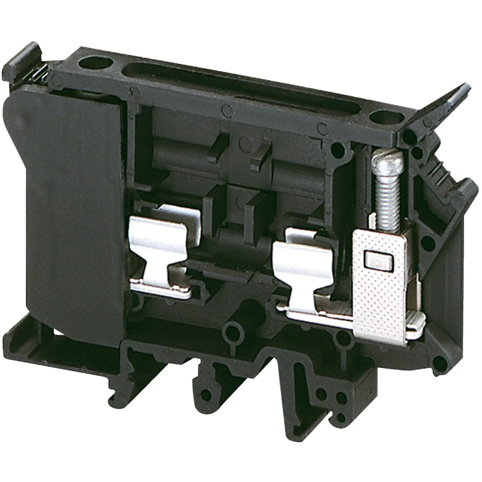 Produktfoto 1 von Schneider Electric TRV Reihenklemme mit Sicherungshalter Schwarz, 16mm², 500 V / 10A, Schraubanschluss