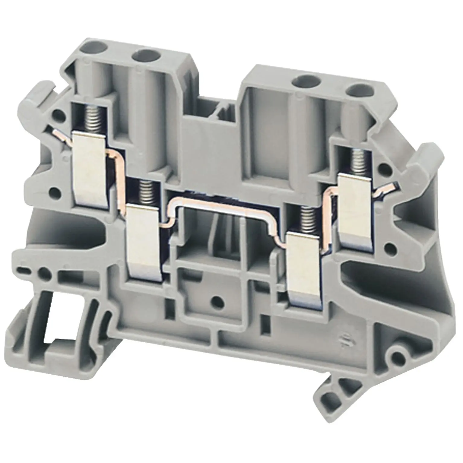 Produktfoto 1 von Schneider Electric TRV Anschlussklemmenblock für Durchkontaktierung 1 Grau, 4 mm², 500 V Schraubbefestigung ATEX