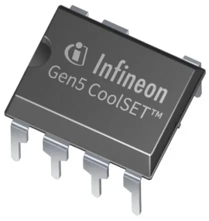 Produktfoto 1 von Infineon ICE5AR47 Leistungsschalter-IC 4.85 Ω 7-Pin DIP