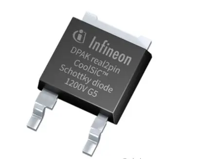 Produktfoto 1 von Infineon 5th Generation thinQ!TM 1200 V SiC Schottky Diode IDM05G120C5 Oberfläche Diode Schottky-Diode
