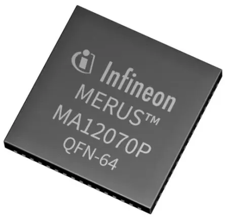 Produktfoto 1 von Infineon 1 Klasse D Audioverstärker IC 160W Digitaler Verstärker 9 MHz QFN 64-Pin 85 °C