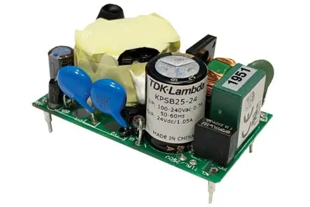 Produktfoto 1 von TDK-Lambda KPSB25 Schaltnetzteil 2 24V dc 25 W, Platine 264V ac