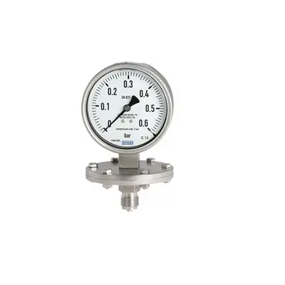 Produktfoto 1 von WIKA 432.50 4XX.XX Druckmessgerät Prozessanschluss unten Analog 0bar → 0.016bar, Ø 160mm G1/2