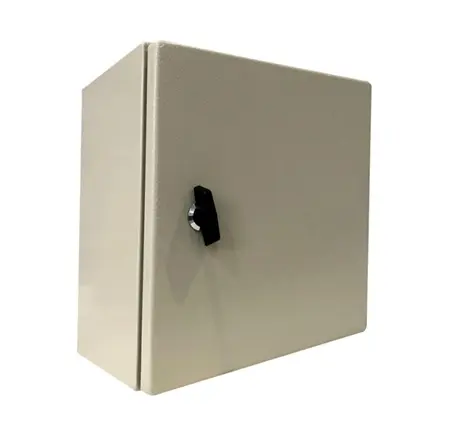 Produktfoto 1 von RS PRO Stahl Wandanschlusskasten Grau IP66, HxBxT 200 mm, 200 mm x 150 mm