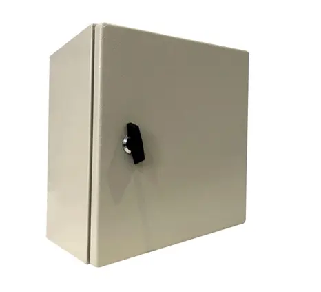 Produktfoto 1 von RS PRO Stahl Wandanschlusskasten Grau IP66, HxBxT 500 mm, 400 mm x 200 mm