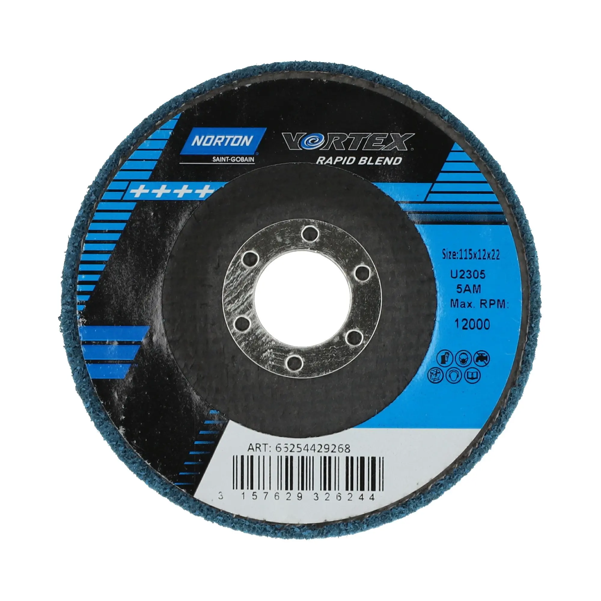 Produktfoto 1 von Norton Schleifscheibe Vlies Ø 114.3 mm Mittel
