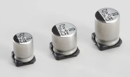 Produktfoto 1 von Nichicon LH Oberfläche Kondensator 3.3 μF Lot 20 % / 400V dc Kunststoffplattform, Ø 8 mm x 10 mm x 10 mm, 125 °C
