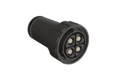 Produktfoto 1 von Bulgin Buccaneer 9000 High Power 2.4 mm Standard Rundsteckverbinder Stecker 4-polig Stecker 150A Kabel IP68