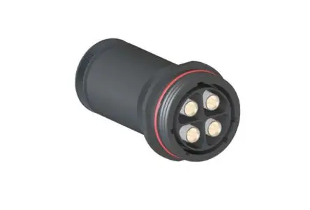 Produktfoto 1 von Bulgin Buccaneer 9000 High Power 2.4 mm Standard Rundsteckverbinder Buchse 4-polig Buchse 150A Kabel IP68