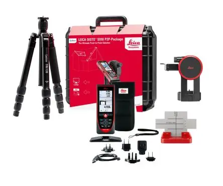 Produktfoto 1 von Leica S910 Laser Entfernungsmesser, Klasse 2, 0.05/300 μm, 650 nm, ±1 mm, Rot