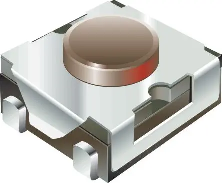 Produktfoto 1 von Bourns IP67 Taster SPST Drucktaster, Lötanschluss 100mA Ein-Aus 4.8 mm Weiß Oberfläche B. 4.5mm L. 4.5 mm