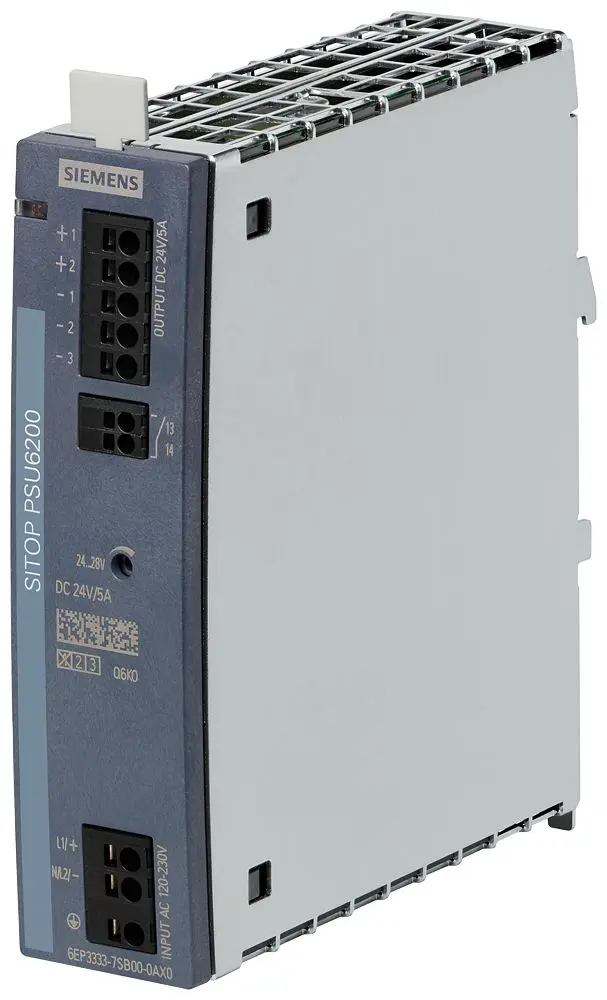 Produktfoto 1 von Siemens SITOP PSU6200 DIN-Schienen Netzteil Getaktet 24V dc / 5A 120 → 230V ac
