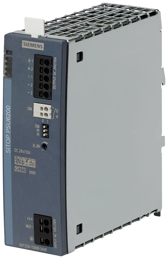 Produktfoto 1 von Siemens SITOP PSU6200 DIN-Schienen Netzteil Getaktet 24V dc / 10A 120 → 230V ac