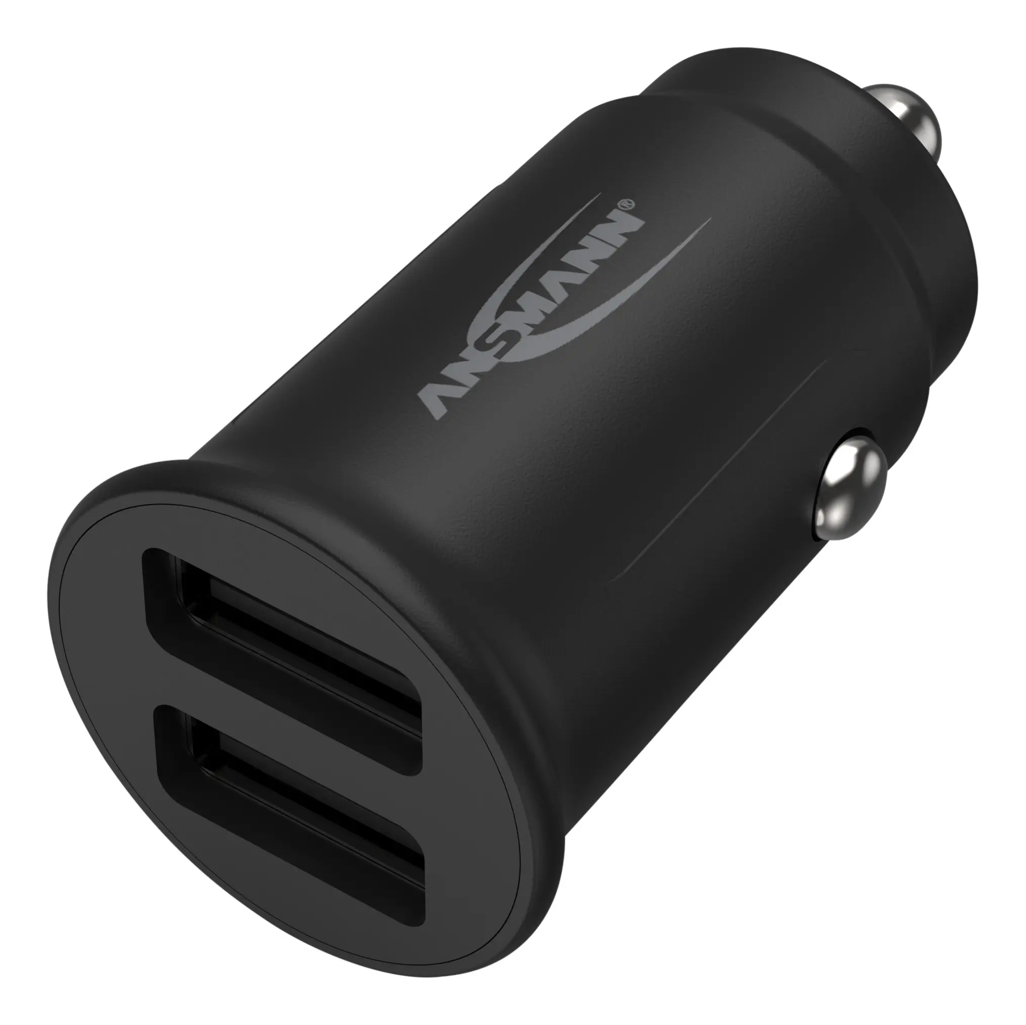 Produktfoto 1 von Ansmann Auto-Ladegerät 24V dc, -10 °C Temp. min. 5 V dc 40 °C Temp. max., 30W USB 2.4 A, L. 43.5 mm T. 24 mm B. 24 mm