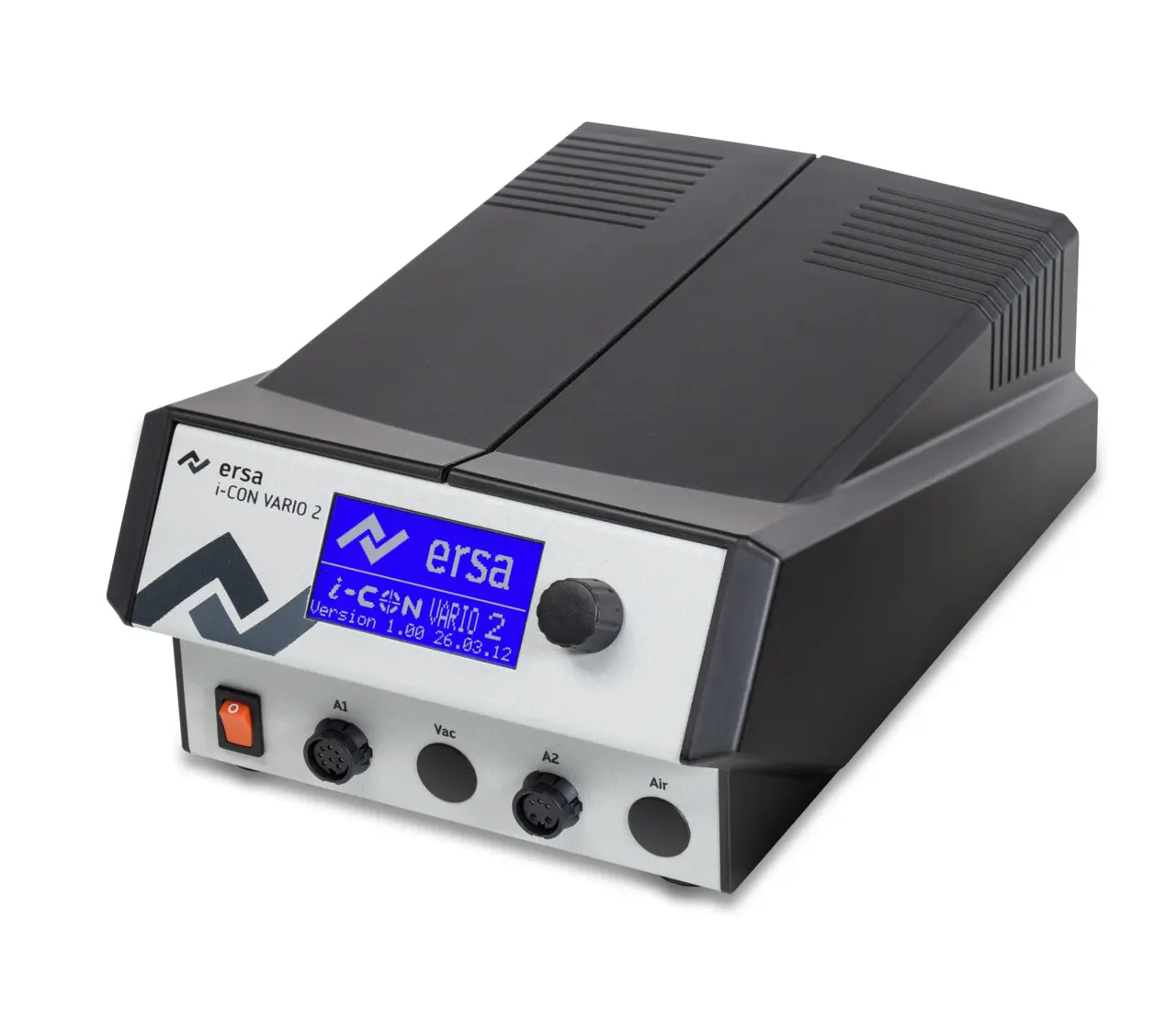 Produktfoto 1 von Ersa 0ICV2000A Lötstation, Typ F - Schutzkontakt-Stecker Löten/Entlöten 200W / 230V bis 450°C LCD