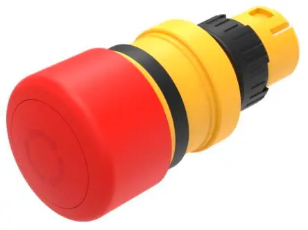 Produktfoto 1 von EAO 61 Not-Aus-Drucktaster, Ø 16 mm IP66, IP69K, IP40, wartungsfrei