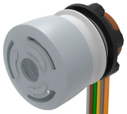 Produktfoto 1 von EAO 84 Druckschalter Beleuchtet Rastend Panel Ø 22.3 mm, DPST, IP65, IP66, IP67