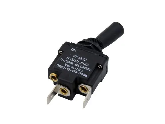 Produktfoto 1 von TE Connectivity THT Kippschalter  1-poliger Ein/Ausschalter Ein-Aus 15 A, Schnellverbindung
