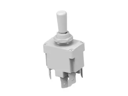 Produktfoto 1 von TE Connectivity Panel Kippschalter 2-poliger Wechsler, Ein-Ein-Ein, 28 V dc, 115 V ac, 20A, IP65, Flachstecker