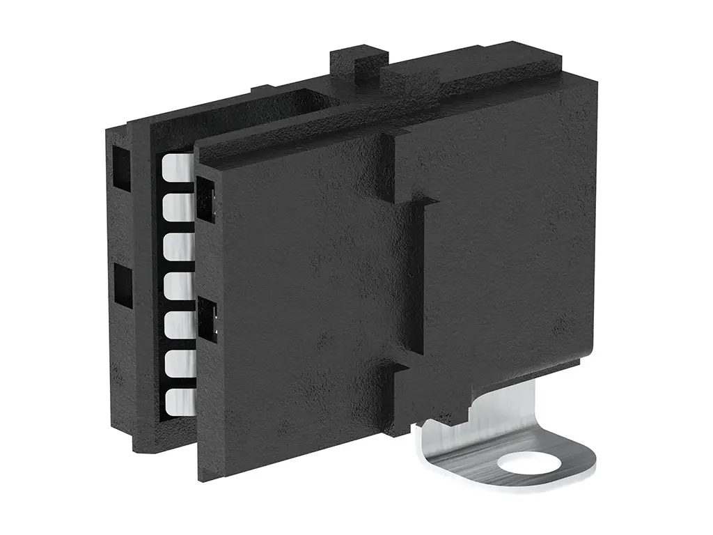 Molex 213191 Sammelschienen-Steckverbinder gewinkelt Schraubanschlussklemme 1-polig / 1-reihig Schraubbefestigung